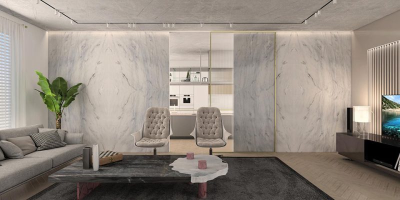 The use of marble in interior design
