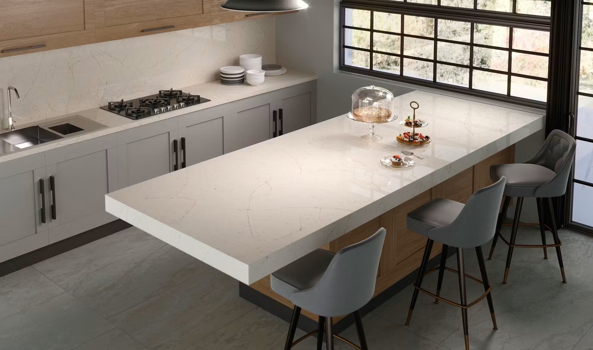 Silestone Kitchen HD Eternal Marfil fairfax marble